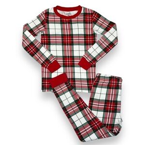 Carter’s Kids 2 Piece Plaid Snug Fit Cotton Pajamas Red White Size 6